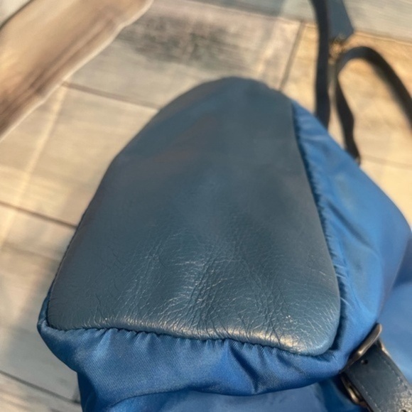 COACH Unisex Blue Nylon and Leather Medium size Backpack F58814 Vintage - Picture 7 of 13